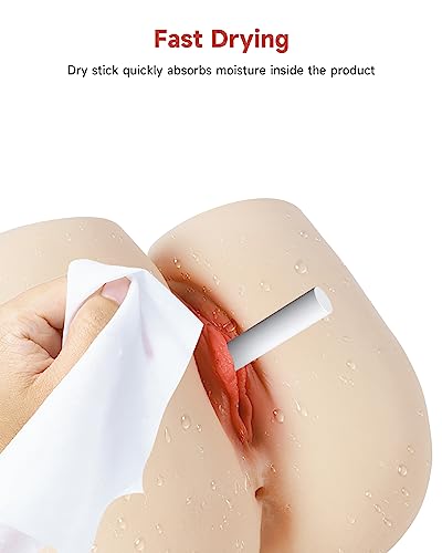 Male Masturbator,8.6LB Sex Doll Ass with Drying Stick& Heating Rod&Sex Doll Douche Washer Hose,Torso Hip Realistic Pocket Pussy Ass for Men Couples Vaginal Anal Doggy -Fair Skin