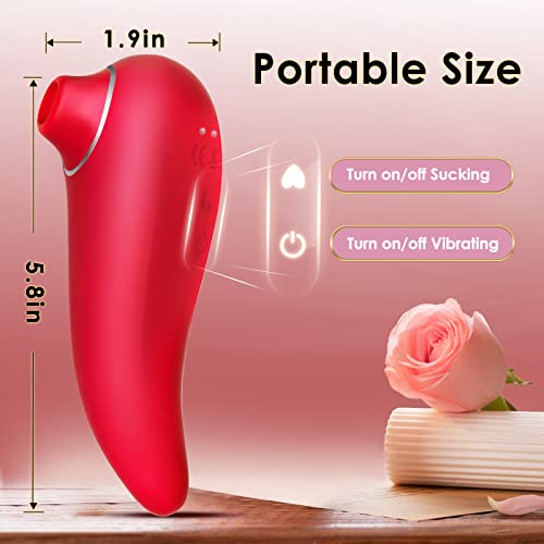 Clitoral Sucking Vibrator Sex Toys - Adult Toys Dildo Vibrating Sucking for Her Pleasure Toys for Women's Sex with 9 Suctions G-spot Vibrations Clit Sucker for Nipple Vagina Stimulator Adult Sex Toys