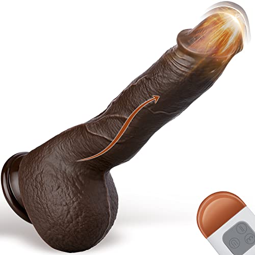 Vibrator Dildo Adult Sex Toys for Women, Vibrating Thrusting Dildo Vibrator with 3 Thrusting Wriggling & 5 Vibrations for G Spot Anal Stimulation, Realistic Dildos Adult Toys with Strong Suction Cup