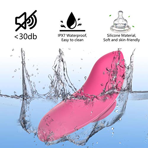 Wearable Panty Vibrator Clitoris and G-Spot Stimulator Mini Vibrating Eggs with Wireless Remote Control 10 Vibration Patterns Silicone Rechargeable Waterproof Invisible Vagina Massager